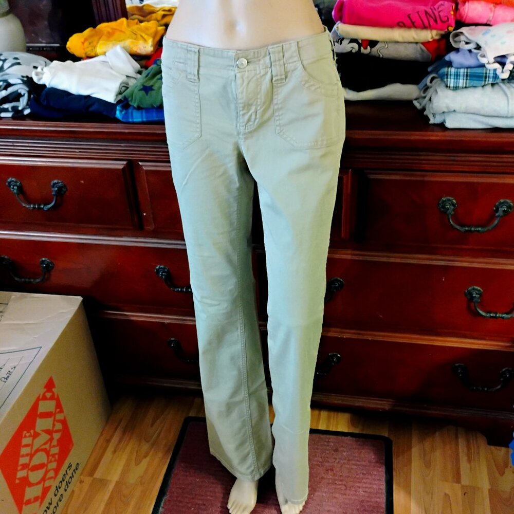 Lt Tan Cotton Flared Leg Pants